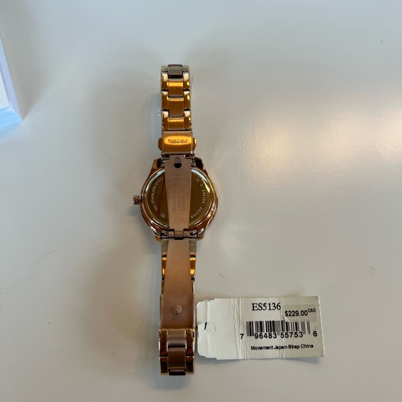 Fossil Stella Three-Hand Date Rose Gold-Tone Stainless Steel Watch Brand New - Picture 5 of 6